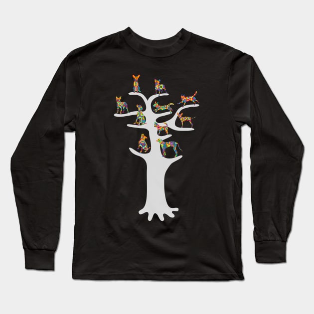 Dog's Tree Long Sleeve T-Shirt by martinussumbaji